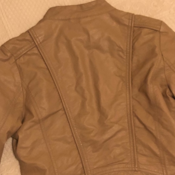 Vintage Member’s Only Style, Tan, Faux Leather Jacket, by Forever 21 - Picture 10 of 10